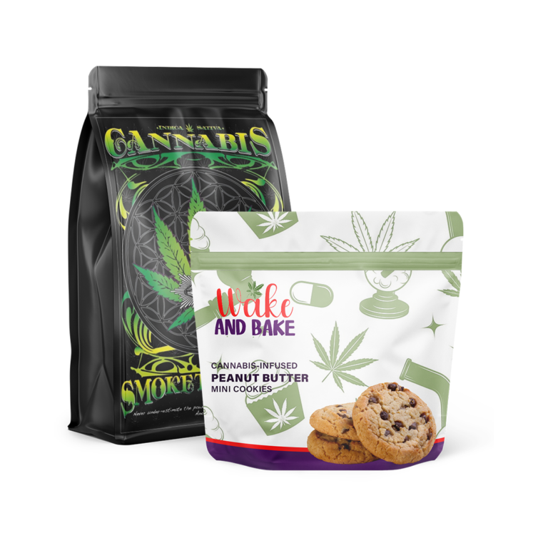 Matte Weed Baggies Custom Weed Bags Cannabis Bags with a Matte
