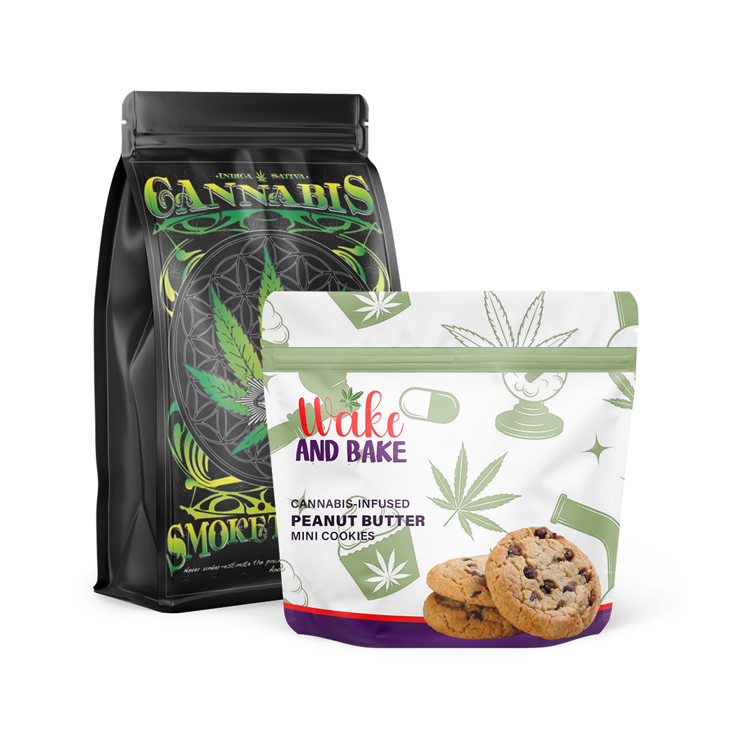 Matte Weed Baggies Custom Weed Bags Cannabis Bags with a Matte